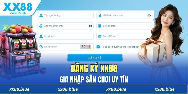 Thao tác đăng ký để chính thức gia nhập sân chơi
