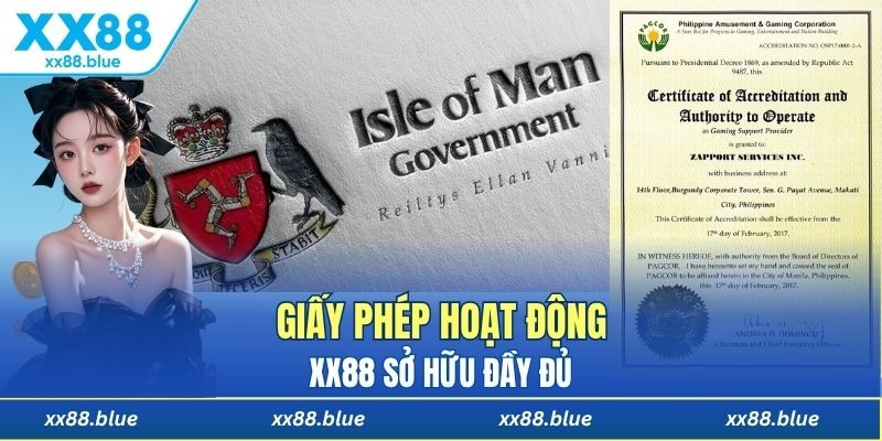 XX88 sở hữu chứng từ pháp lý đầy đủ