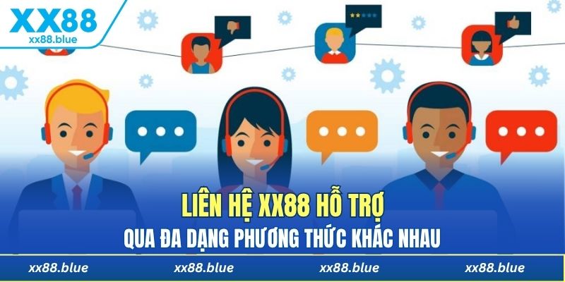 Liên hệ XX88 hỗ trợ qua đa dạng phương thức khác nhau 